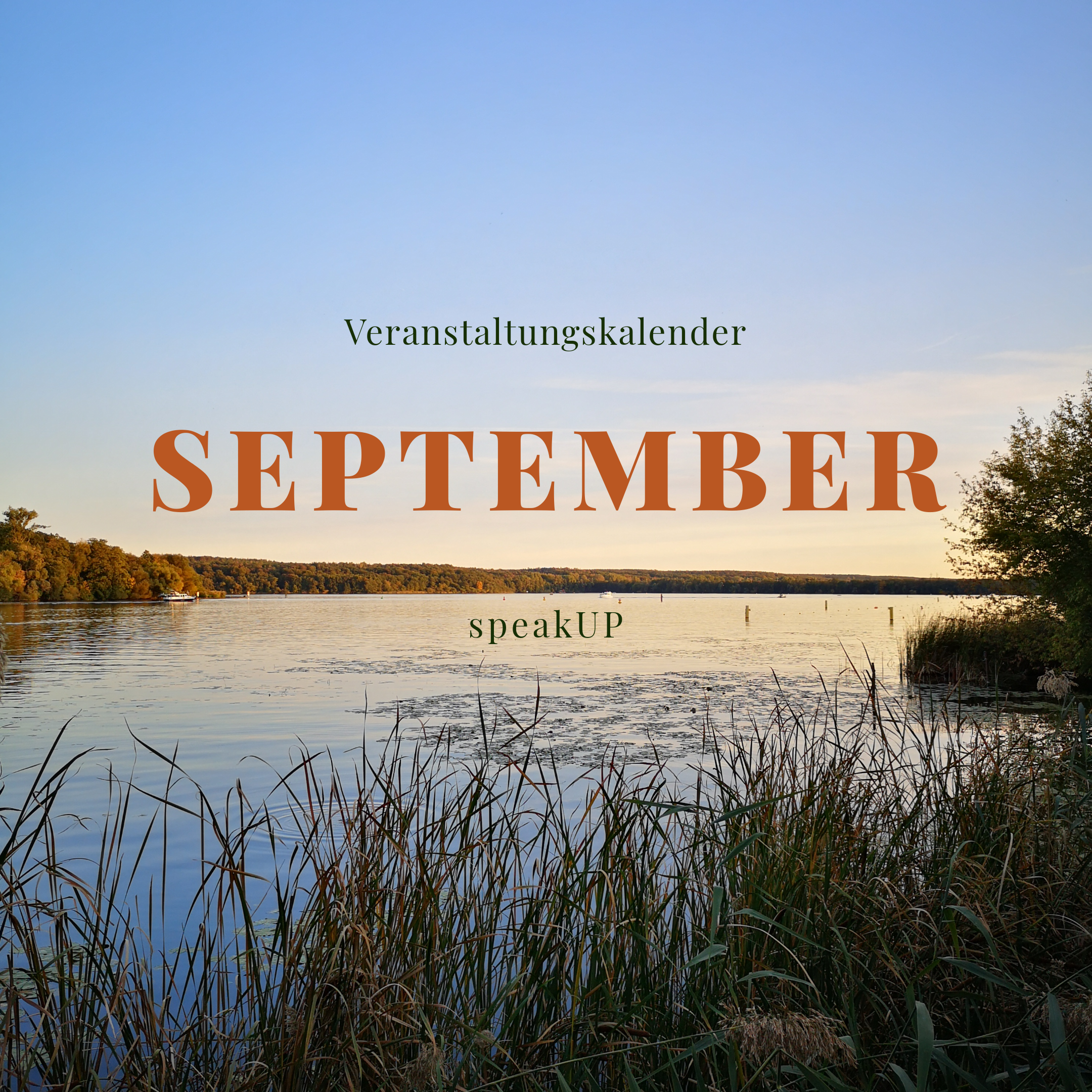 Wohin im September? Diese Events empfiehlt die speakUP-Redaktion